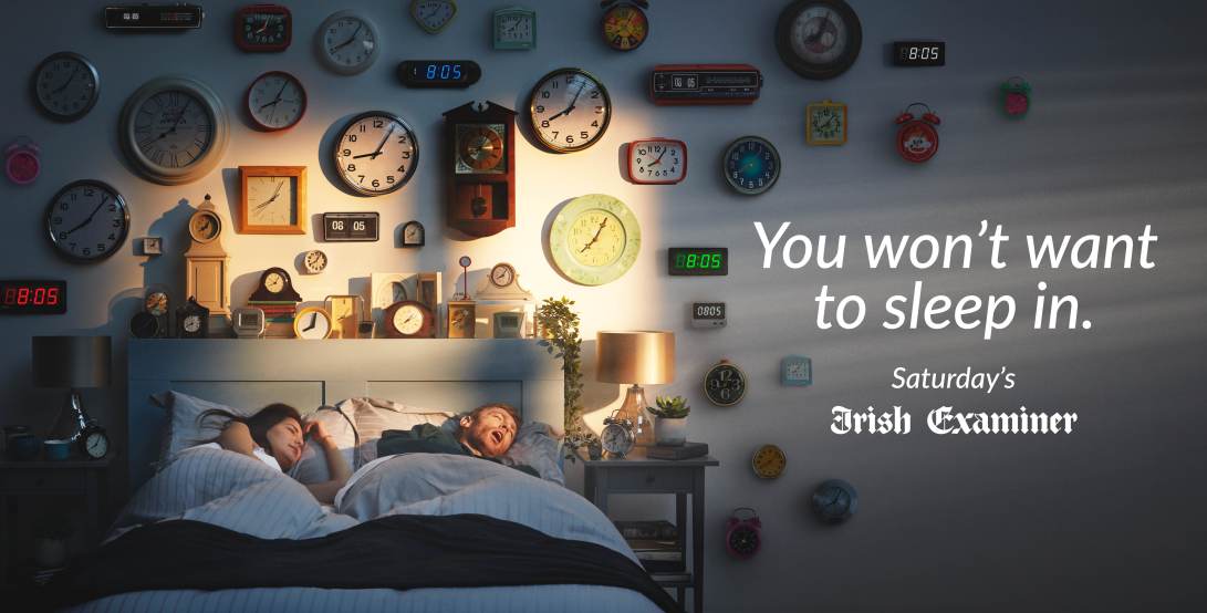 Saturdays Irish Examiner Clocks 48 Sheet